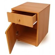 Тумбочка офісна підкатна СК72 з ящиком та дверцятами